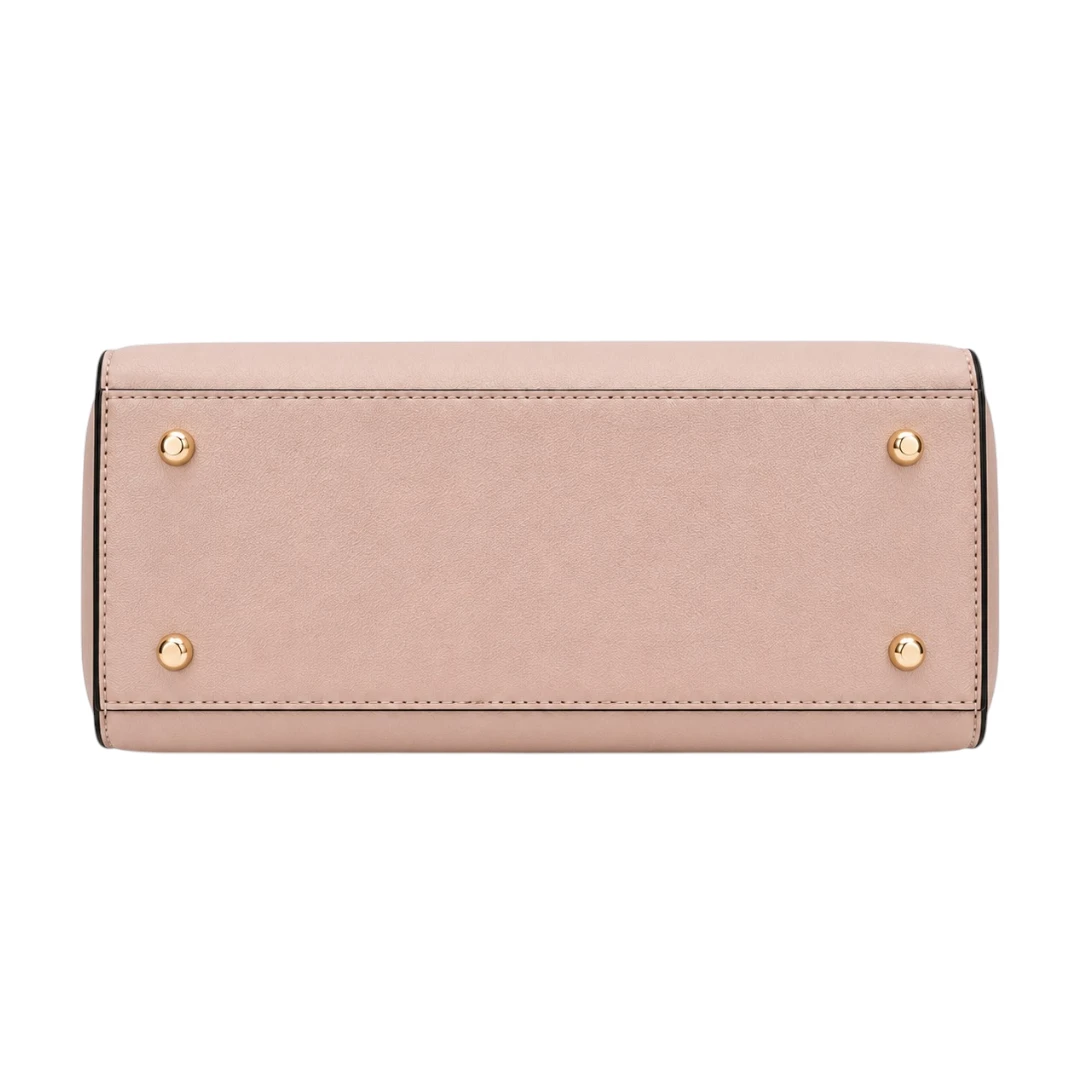 AuraBag Biege Elegance Structured Tote Handbag