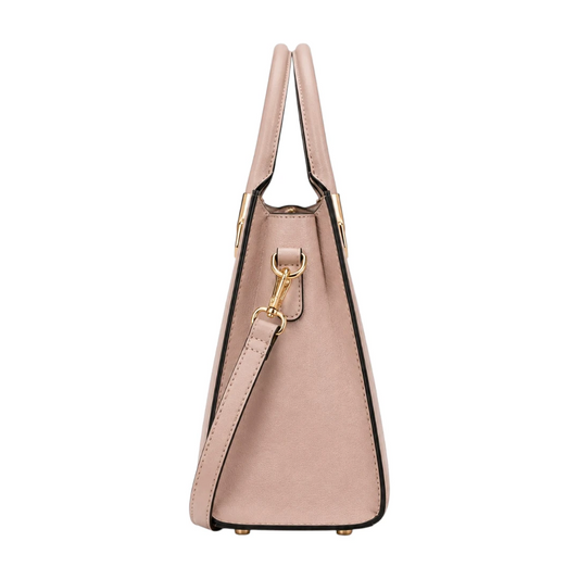 AuraBag Biege Elegance Structured Tote Handbag