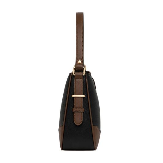AuraBag Black Classic Lock Tote Elegant Women's Handbag